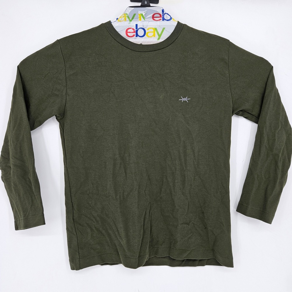 Texas Standard Shirt Mens Small Standard Long Sleeve Tee Green Casual‎